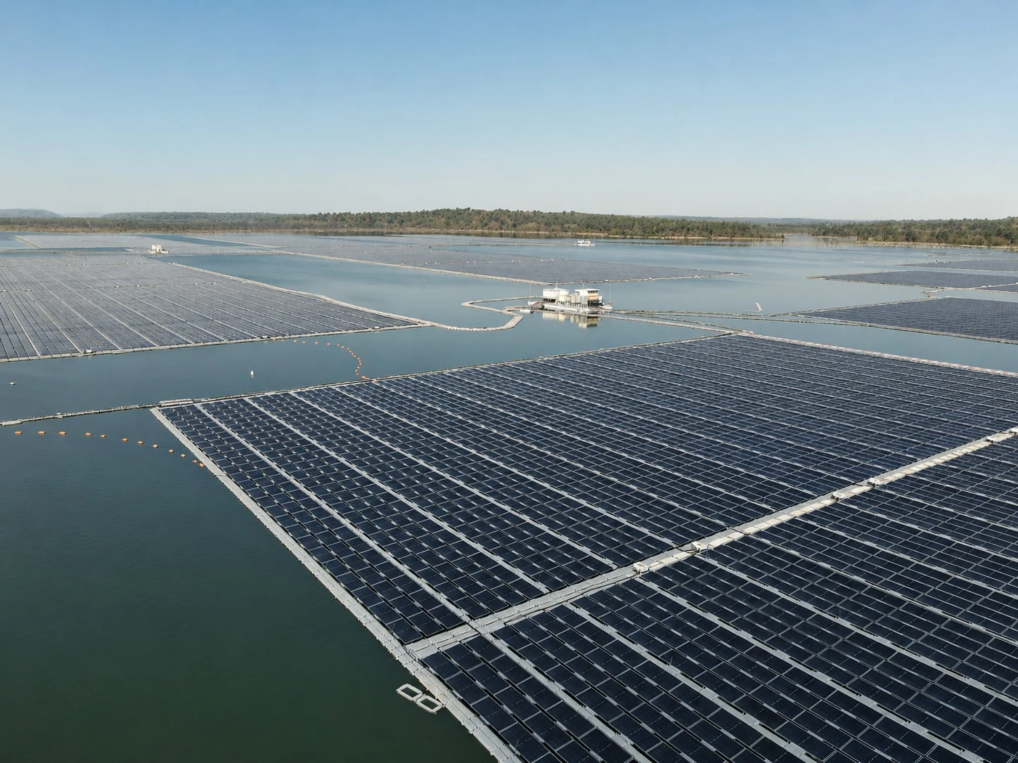 RUMSL Tata Power 126 MWp Floating Solar Power Plant - Omkareshwar, Madhya Pradesh, India