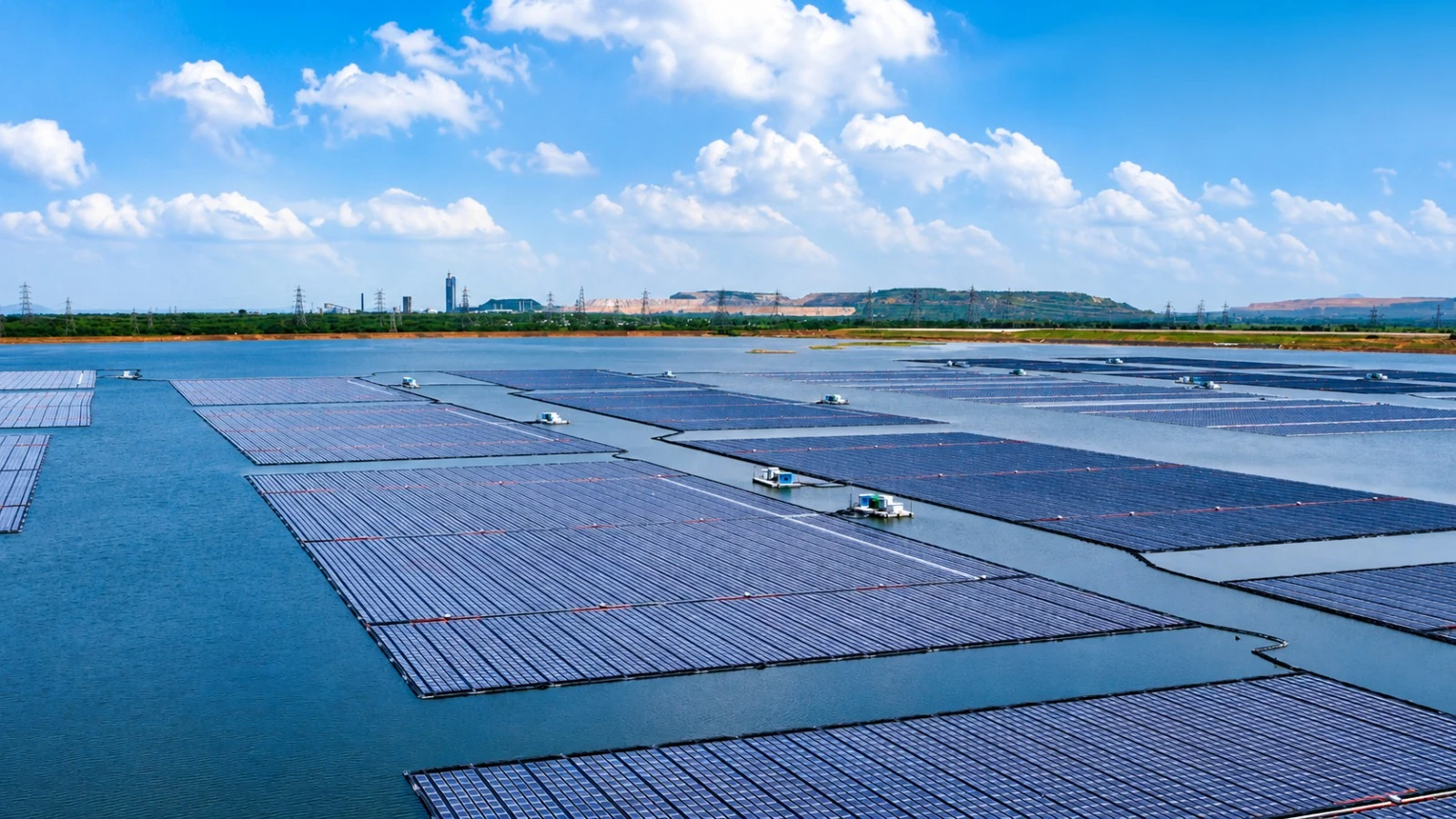 NTPC Ramagundam 130 MWp Floating Solar Power Plant - Telangana, India