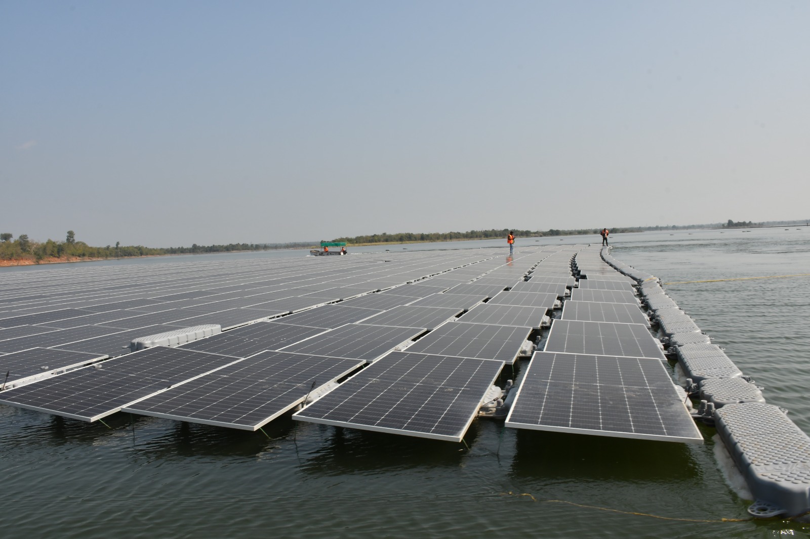 Solar energy project on water